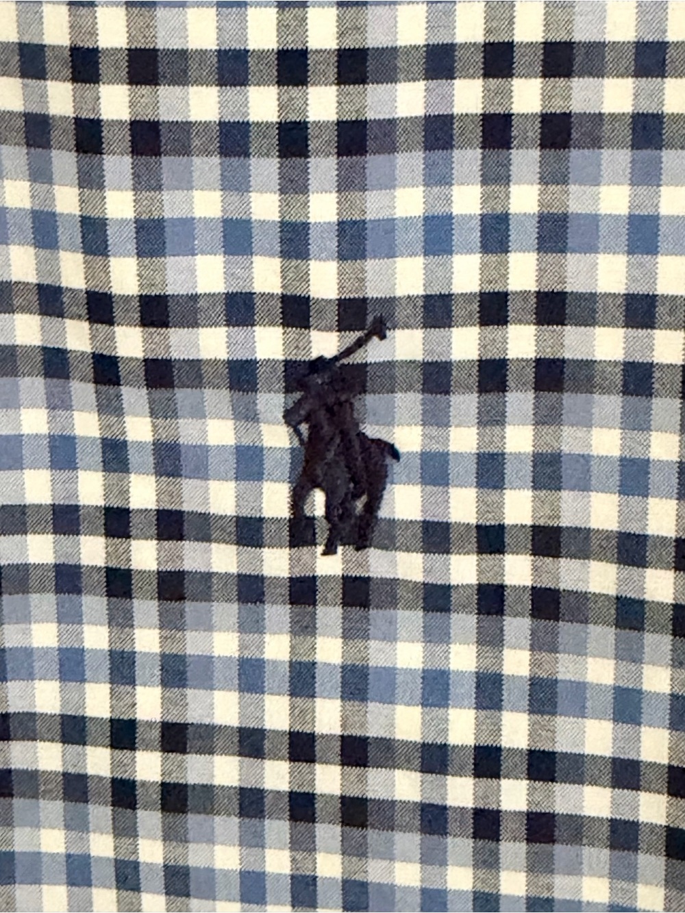 Ralph Lauren Dress Shirt NWT Blue Black White Plaid Button-Down Shirt Size M - Picture 6 of 6